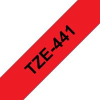 Labeltape Brother TZe, TZ TZE441 Kunststof Tapekleur: Rood Tekstkleur:Zwart 18 mm 8 m