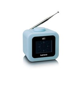 DAB+/FM Wekkerradio met een kleuren display Lenco Blauw