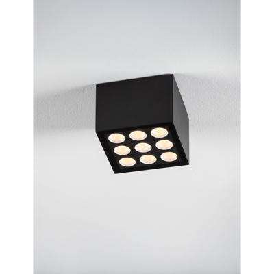 Lyora PlafondlampJax vierkant 11cm antraciet - 9971479