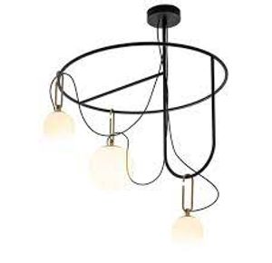 Artemide - NH S4 Circulaire Zwart / Messing hanglamp