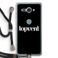 Topvent Zwart: Sony Xperia XZ2 Compact Transparant Hoesje met koord