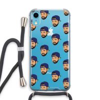 Drake Away: iPhone XR Transparant Hoesje met koord