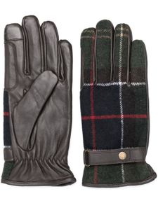 Barbour gants Aubrey à motif tartan - Marron