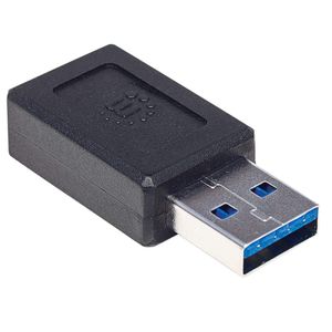 Manhattan USB 3.2 Gen 2 (USB 3.1 Gen 2) Adapter [1x USB 3.2 Gen 2 stekker A (USB 3.1) - 1x USB-C bus] 354714