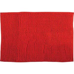 MSV Badkamerkleed|badmat tapijtje - rood - 50 x 80 cm