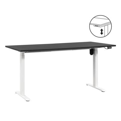 Leen Bakker - Bureau Homeworx Zit/sta Elektrisch Verstelbaar - /wit - 75/118x160x80 Cm - Metaal/Hout - Zwart
