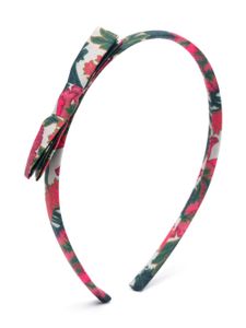 Bonpoint serre-tête en coton biologique à fleurs - Rose