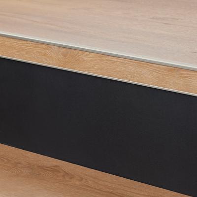 Co-pro - Stootbord PVC RAL9005 zwart steenstructuur 130cm - 18 stuks