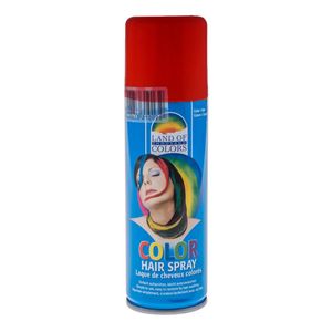 Carnaval verkleed haar verf/spray rood 111 ml