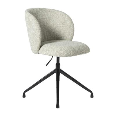 Verstelbare bureaustoel teddy - groen/zilverkleurig - 75.5x56x50 cm