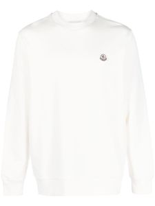 Moncler sweat à patch logo - Tons neutres