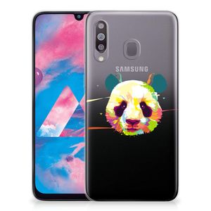 Samsung Galaxy M30 Telefoonhoesje met Naam Panda Color