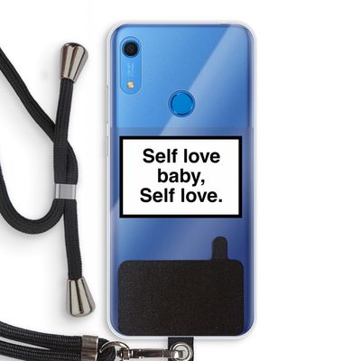 Self love: Huawei Y6s Transparant Hoesje met koord