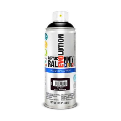 Sprayverf Pintyplus Evolution RAL 9005 400 ml Mat Waterbasis Jet Black