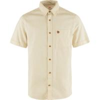 Fjallraven Övik Travel SS Shirt Heren Chalk White M