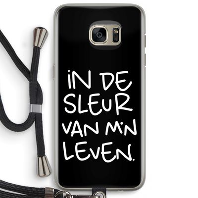 De Sleur: Samsung Galaxy S7 Edge Transparant Hoesje met koord