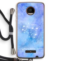 Sterrenbeeld - Licht: Motorola Moto Z Force Transparant Hoesje met koord