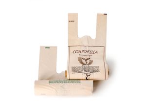 Compostella Boodschappentasjes bioplastic 24L 100 stuks op rol