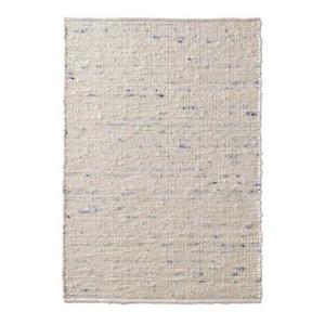 Tapeso Wollen vloerkleed handweef Oslo - crème|blauw - 160x230 cm