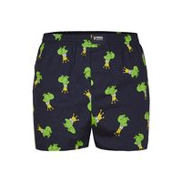 Happy Shorts Happy Shorts Wijde Boxershort Heren Kikker met Kroon Print - thumbnail