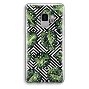 Geometrische jungle: Samsung Galaxy S9 Transparant Hoesje
