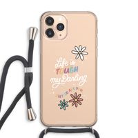 Tough Life: iPhone 11 Pro Max Transparant Hoesje met koord