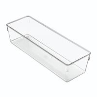 iDesign - Ladenkast Organiser, Klein, 10 x 30,5 x 7,5 cm, Kunststof, T