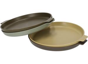 Norlander Outdoor borden - Camping servies - Ronde borden - 23 x 20 x 2,3 cm - Set van 4 - Multikleur