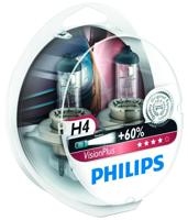 Philips Hoofdlamp shining lamp 12v h4 vision plus set