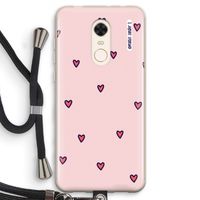 Hartjes: Xiaomi Redmi 5 Transparant Hoesje met koord