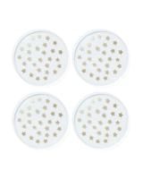 HEMA Bordjes herbruikbaar plastic sterren - 4 stuks (transparant)