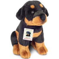 Knuffeldier hond Rottweiler - zachte pluche stof - premium knuffels - multi kleuren - 30 cm   - - thumbnail