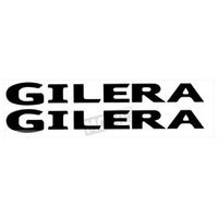 Stickerset Gilera zwart 2 delig - thumbnail