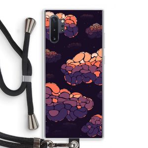 Patroon Wolken: Samsung Galaxy Note 10 Plus Transparant Hoesje met koord