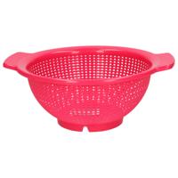 Plasticforte Keuken vergiet/zeef - kunststof - D23 x H10 cm - fuchsia roze