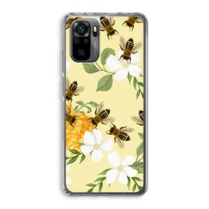 No flowers without bees: Xiaomi Redmi Note 10 Pro Transparant Hoesje