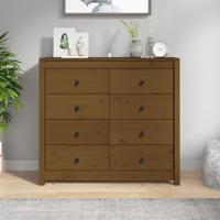 Dressoir 100x40x90 cm massief grenenhout honingbruin