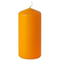 Stompkaars oranje 15 cm Stompkaars oranje 15 cm