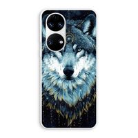 Darkness Wolf: Huawei P50 Transparant Hoesje