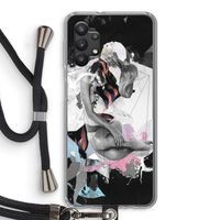 Camouflage de sommeil: Samsung Galaxy A32 5G Transparant Hoesje met koord