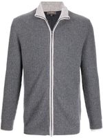 N.Peal cardigan zippé en cachemire - Gris