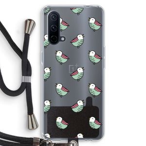 Vogeltjes: OnePlus Nord CE 5G Transparant Hoesje met koord