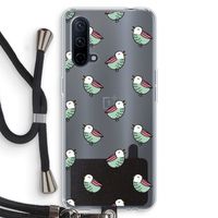 Vogeltjes: OnePlus Nord CE 5G Transparant Hoesje met koord