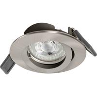 OSRAM HOMELIGHTING 4099854444548 Spotlight Recess Set Incl. Osram LED 4.3W GU10 Brushed Nickel LED-plafondlamp GU10 4.30 W Nikkel (geborsteld)