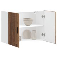 Keukenwandkast Porto bewerkt hout oud houtkleurig