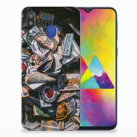 Samsung Galaxy M20 (Power) | Siliconen hoesje | met foto Badges