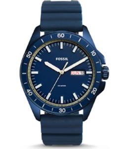 Horlogeband Fossil FS5260 Silicoon Blauw 22mm