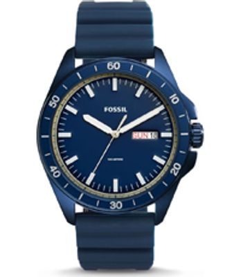 Horlogeband Fossil FS5260 Silicoon Blauw 22mm
