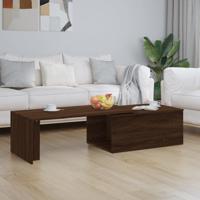 Salontafel 150x50x35 cm bewerkt hout bruin eikenkleur