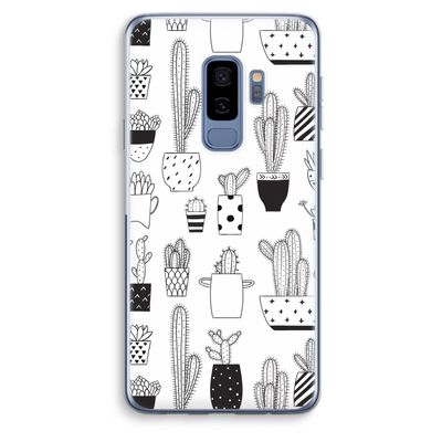 Cactusmotief: Samsung Galaxy S9 Plus Transparant Hoesje